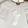 Calcetines Cortos de Color Sólido Nuevos para Mujer, Verano Transpirables Absorbentes de Sudor de Caña Baja Versátiles Simples Delgados Cómodos con Borde Suelto Calcetines de Maternidad