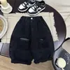 Estilo Outono Roupas Infantis Japonesas Estilo Coreano Calça Casual Rasgada para Meninos Bebês e Crianças Pequenas Calças Novas Cor Sólida Perna Larga Calça Longa