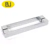Manija de Baño de Aleación de Zinc Transfronteriza Manija de Puerta Cuadrada Estilo Europeo Manija de Empuje para Puerta de Vidrio de Baño Exportación de Fábrica Calidad