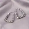 Aretes Cuadrados de Plata Rota para Mujer 2026 Nuevo Estilo Popular Pendientes Diseño de Nicho Elegantes Versátiles Accesorios para Pendientes