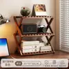 Novo rack de armazenamento de mesa para sala de estar, rack organizador espessado, rack de armazenamento multicamadas para uso doméstico, rack de exibição multifuncional para escritório
