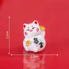 Figuritas de gato de la suerte en miniatura, creativas y adorables para la buena fortuna - Accesorios decorativos DIY para coches, escritorios y otros espacios pequeños