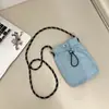 Bolsa para Teléfono Ins de Color Sólido Estilo Japonés 2026 Nueva Bolsa Portátil de Mano de un Solo Hombro Elegante Bolso Cruzado para el Trabajo y los Viajes para Mujer