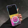 Adequado para Capa de Celular Samsung Zflip 30% de Desconto Tela Dobrável Flip Capa Magnética Geração Zfip8 Pó de Glitter Transparente Amazon