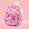Mochila Escolar Pequeña Impermeable de Cuero de Dibujos Animados para Niños Kuromi MeloDy Perro de Orejas Grandes Perro de PC KT3D Estéreo