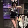 Lingerie sexy, estilo abstinência de desejo puro, uniforme justo, body sem entrepernas, conjunto feminino de peça única com entrepernas aberta qqny dropshipping
