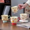 Taza de cerámica de dibujos animados linda de alto valor, taza de animal, taza para beber para estudiantes y niños, taza para hombre y mujer, taza de café