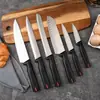 Conjunto de Facas de Cozinha em Aço Inoxidável, Faca Combinada Doméstica, Faca de Fatiar, Faca para Frutas, Faca de Cozinha, Faca para Pão, Faca para Preparo de Alimentos