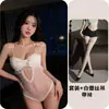 Lencería sexy Hua Jiaoying para mujer, lencería sexy de encaje con portaligas, conjunto de uniforme de lunares con lazo de alta gama