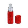 Botella dispensadora de perfume incrustada de diamantes, Botella de muestra de prensa al vacío, Botella pulverizadora mini de viaje cosmético de 10 ml, Artículo popular