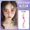 Pegatina de cara de flor de cerezo de amor, maquillaje facial, tatuaje, pegatina de chica suave, dulce y linda, pegatina de maquillaje, pegatina de pintura facial festiva