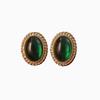 Brincos estilo palácio vintage retrô, brincos geométricos requintados, leves e luxuosos, combinando com joias banhadas a ouro