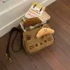 Linda Bolsa Cruzada de Gato para Mujer 2025 Nueva Bolsa Cuadrada Pequeña de Dibujos Animados Bolso de Hombro de Gama Alta de Nicho para Salir y Viajar al Trabajo