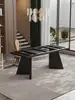 Patas de Mesa Lujo Ligero Estética Simple Soporte de Acero al Carbono Patas de Mesa de Comedor Base de Mesa de Centro de Placa de Roca Patas de Escritorio de Mármol