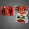 Tarjeta Colgante de Bolsillo Plano de Año Nuevo Rojo 8*6 Colgante Impreso Atractor de Fortuna Tarjeta de Empaque para Accesorios del Cabello
