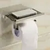 Amazon Soporte para Papel de Cocina de Acero Inoxidable 304 Soporte para Rollo de Papel Higiénico Baño Sin Taladro Pegatina 3m Estante de Almacenamiento para Teléfono Móvil