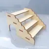 Venta al por mayor de fábrica casa pequeña de madera para hámster casa de escape para hámster nido para dormir de tres habitaciones juguete para mascotas ensamblado DIY