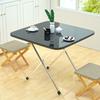 Mesa plegable para comedor, sencilla, para uso doméstico, para alquiler en dormitorios, mesa rectangular, mesa de escritura, mesa pequeña portátil.