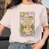 Mujer Tarjeta de Tarot Flor Divertido Tiempo Damas Dibujos Animados Cuello Redondo