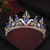 Corona de Novia Europea y Americana Amazon Accesorios para el Cabello Corona Barroca Corona de Cumpleaños Infantil Tocado de Boda de Cristal Diadema