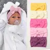 Diadema Elástica de Nylon Tejida a Mano de Color Sólido con Lazo de Ala Ancha para Niños, Amazon Europeo y Americano Transfronterizo, Accesorios para el Cabello Infantil 228