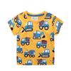 Camisetas de Roupas Infantis Europeias e Americanas 2026, Camisetas de Manga Curta para Meninos, Novos Modelos de Verão para Crianças Pequenas e Médias, Distribuição e Dropshipping de Camisetas Infantis