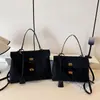 Bolsa Tote Grande de Couro Camurça Fosco Vintage Kelly de Ombro Único para Mulheres, Transfronteiriça