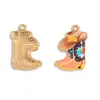 Bota e Chapéu de Cowboy Ocidental Impressão Esmaltada Pingente para DIY Acessórios de Joia Liga de Zinco Pingente de Colar Pulseira