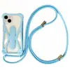 Modelo Popular Adecuado para Modelos de 5-7 pulgadas, Funda de Silicona Universal para Teléfono con Cordón de Doble Hilo de Longitud Ajustable