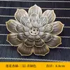 Liga de Zinco Flor de Lótus Incenso Lótus Três Tesouros Incenso em Vara Porta-incenso Transfronteiriço Criativo Cerimônia do Chá Queimador de Incenso em Vara Poroso Incenso