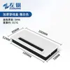 Caja de cables de aleación de aluminio engrosada para escritorio, cubierta de orificio para cables acolchada multifuncional para mueble de TV, cubierta decorativa para escritorio de oficina
