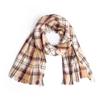 Bufanda Promocional de Exportación para Mujer, Estilo Europeo y Americano, Nuevo Chal Grueso Cálido de Otoño e Invierno, Bufanda de Acrílico a Cuadros con Flecos
