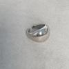 Fiebre Coreana Mismo Estilo Diseño Estilo Ins Anillo Simple de Metal Plateado Anillo Abierto Geométrico de Latón Diamante