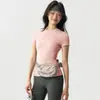 Nuevo Conjunto de Verano para Mujer de Manga Corta para Fitness, Delgado, Alta Elasticidad, Secado Rápido, Traje de Entrenamiento de Pilates, Camiseta de Yoga, Top Deportivo