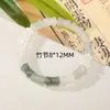 Pulsera Nudo de Bambú Verde Natural del Tianshan, Simbolizando Crecimiento Continuo, Joyería de Estilo Fresco para Mujeres, Pulsera de Abalorios Hecha a Mano al por Mayor