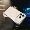 Adecuado para funda de teléfono móvil Apple 18Promax, Succión Magnética Creativa Iphone17 Mate de Gama Alta 16 Funda Protectora Anticaída