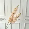 Flores Artificiais Delphinium de 2 Galhos Flores Falsas para Casamento Arranjo de Flores Delphinium Grande Jacinto Decoração de Casa Flores de Seda