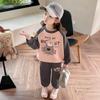 Ropa de Otoño para Niñas 2025 Nuevo Conjunto Elegante Sudadera de Otoño para Niños Deportiva Bebé Primavera y Otoño Estilo Urbano de Moda
