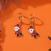 Pendantes Europeus e Americanos de Halloween Fantasma Abóbora Fantasma Morte Brincos de Gotejamento de Óleo Brincos Góticos de Halloween