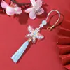 Pingente de Pipa Borboleta Estilo Chinês com Borlas, Borla de Borboleta Estilo Antigo Hanfu, Pingente Broche Cheongsam, Marcador de Página Atacado