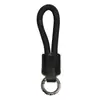 Chaveiro de metal niquelado com argola pequena, acessório de pingente criativo para mochilas, design simples e estiloso
