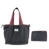 Bolsa de Compras Dobrável Bolsa de Ombro Grande para Supermercado Moda Japonesa Bolsa de Mão Nylon Cordão Bolso com Aba Calça Impermeável