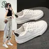 Zapatos Planos Blancos Marca Woodpecker 1 Modernos Estudiante Suela Gruesa Versión Coreana Zapatos Transpirables 6288