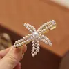 Acessórios de Cabelo com Tema Oceânico com Pérolas, Metal e Strass, Presilhas Laterais para Franja, Presilhas Tipo Bico de Pato Estrela do Mar Estilo Coreano, Itens de Venda Quente Transfronteiriços