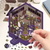 Pegatinas de Paisajismo para la Casa Mágica de Mia Escenas en Miniatura Hechas a Mano Dibujos Animados de Niñas Soñadoras Graffiti Pegatinas Impermeables Hechas a Mano