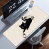 Alfombrilla de ratón extragrande con forma de gato, para escritorio de oficina, bonita, antideslizante y gruesa