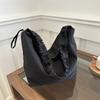 Bolso de hombro de gran capacidad, estilo coreano, a la moda, para mujer, primavera 2024, nuevo bolso cruzado combinable, bolso de mano de color liso.