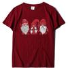 Camiseta de Natal feminina tamanho europeu Natal anã manga curta Camiseta do Papai Noel 2021 Camiseta de Natal Comércio Exterior Comércio Atacado