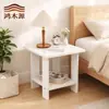 Mesa auxiliar pequeña económica para sofá, mesa lateral para habitación de alquiler, estante de almacenamiento junto a la cama, mesa de centro simple nórdica, mesa de café para sala de estar del hogar