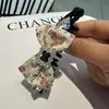 Clip de Banana Retro de Vacaciones Perezosas con Flor de Pedrería y Lazo para Cabello Semirecogido en la Parte Posterior de la Cabeza Accesorio para el Cabello Pasador Pinza para el Cabello Adorno para el Cabello